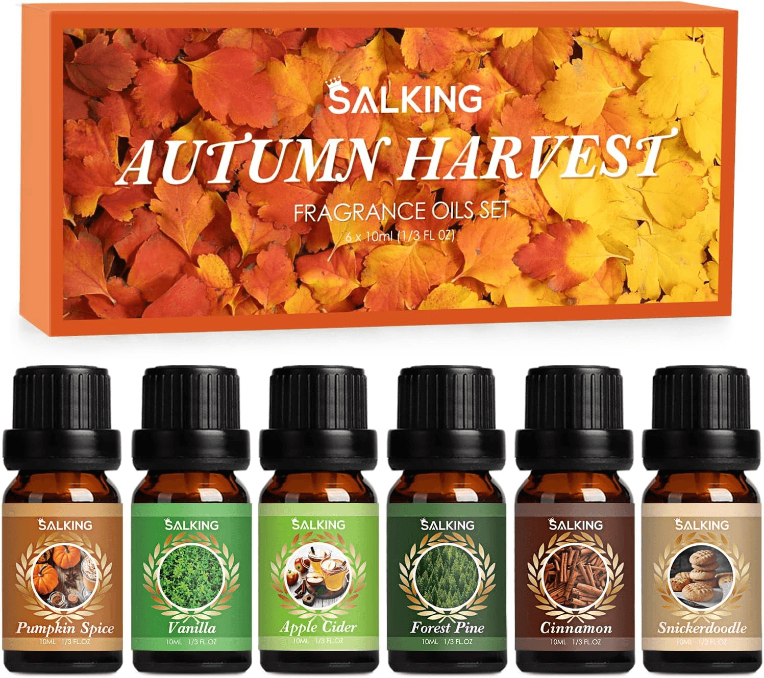 Autumn Fragrance Oils| Premium Essential Oils Gift Set Fall Diffuser Oils| Scent