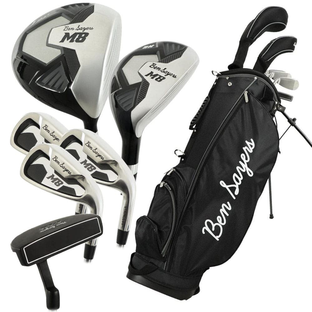Ben Sayers M8 Mens Golf Package Set 6 12 Clubs Cart Stand Bag Steel Graphite