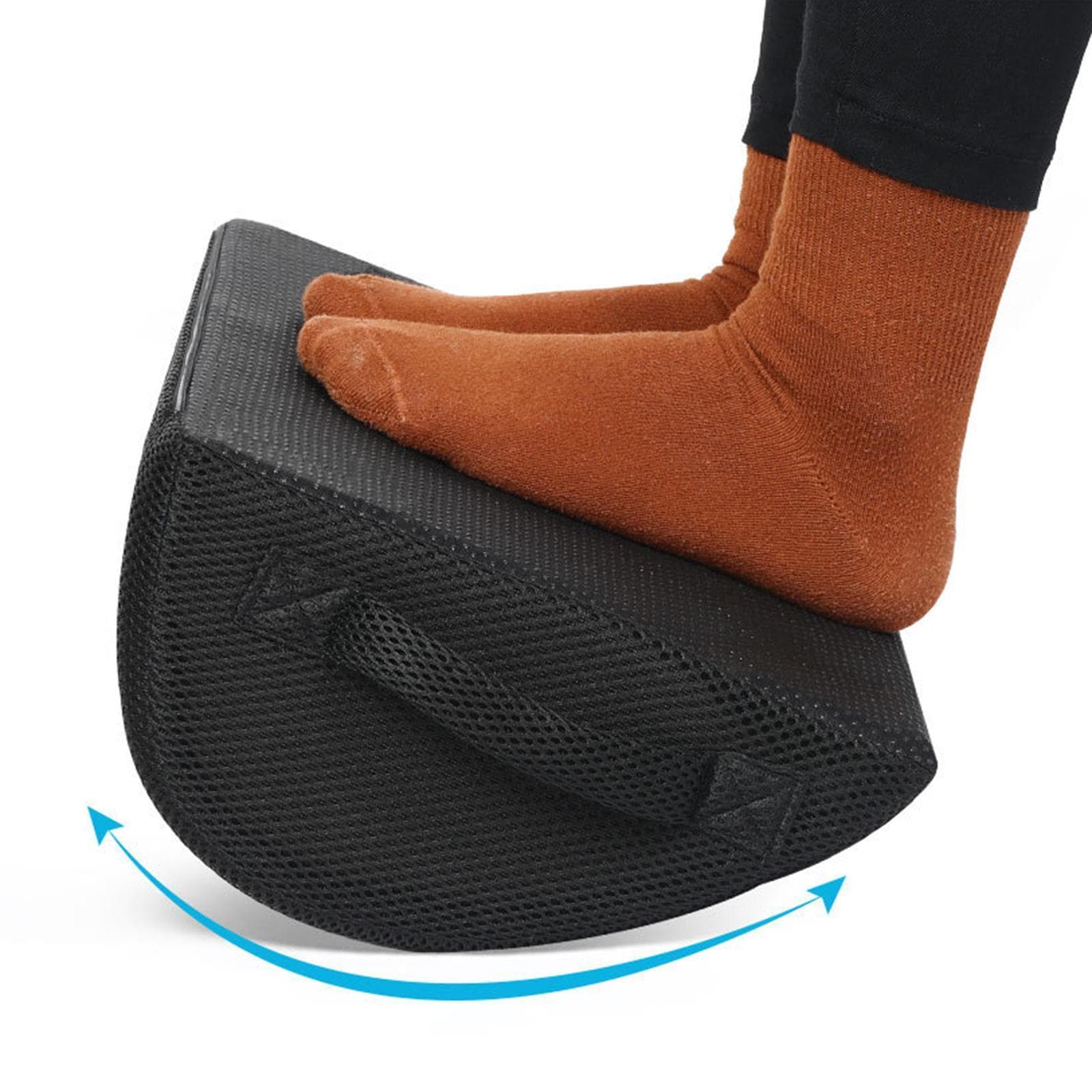 Riverr Curved Foot Rest Pillow Under Desk Car Footrest Cushion Pad Back Bolster