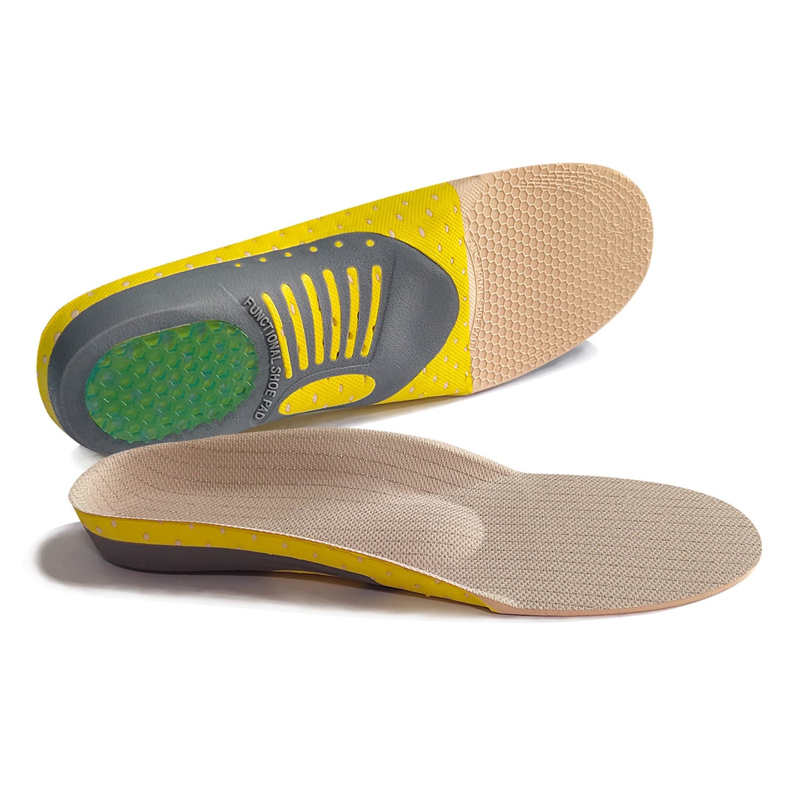 41-46)Orthotic Insoles Arch Support Shock Absorbing Breathable Cuttable Men BAJ