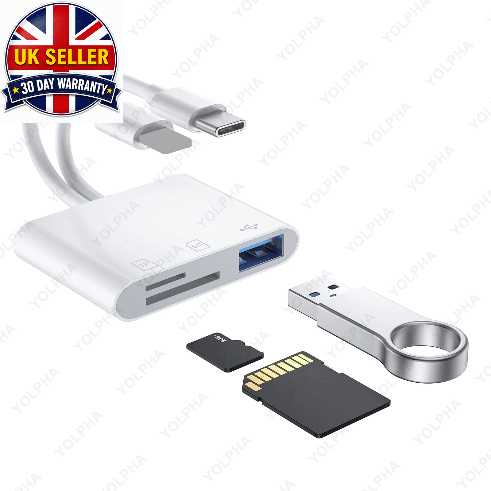 USB C Memory Card Reader Type C to SD TF Adapter for Iphone15 Huawei Xiaomi SD T
