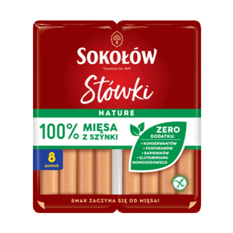 5900562329531 Stówki parówki z szynki duopack 2 x 80 g Sokołów