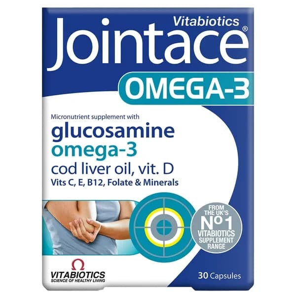 Vitabiotics Jointace Omega 3 cod liver oil and Glucosamine 30 Tablets