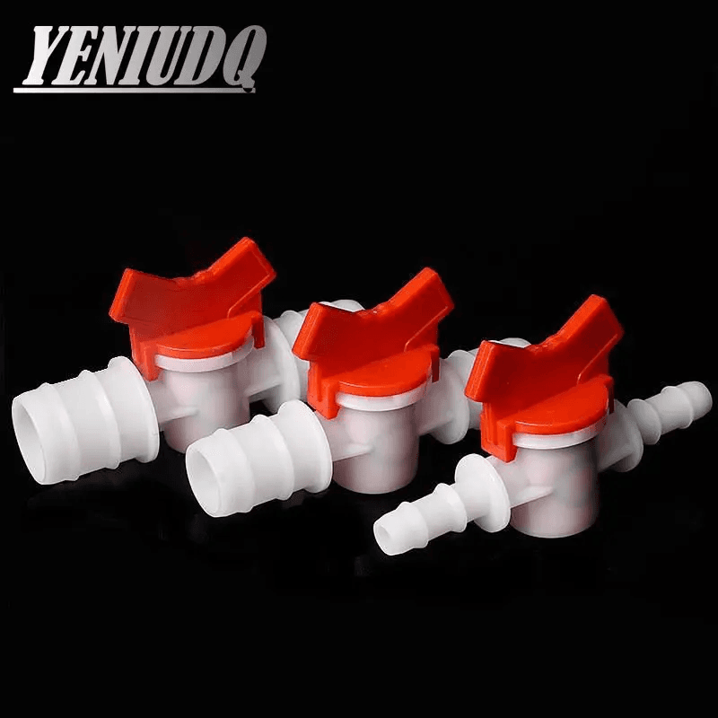 Plastic 4~25Mm POM Ball Valve Drip Irrigation System Hose Pagoda Joint Aquarium