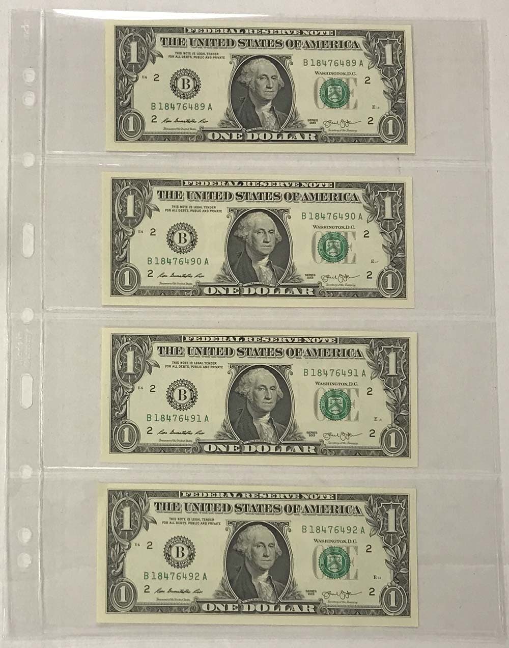 10 Lighthouse Grande 4 Pockets Banknotes Archival Pages Modern Currency Clear 4C