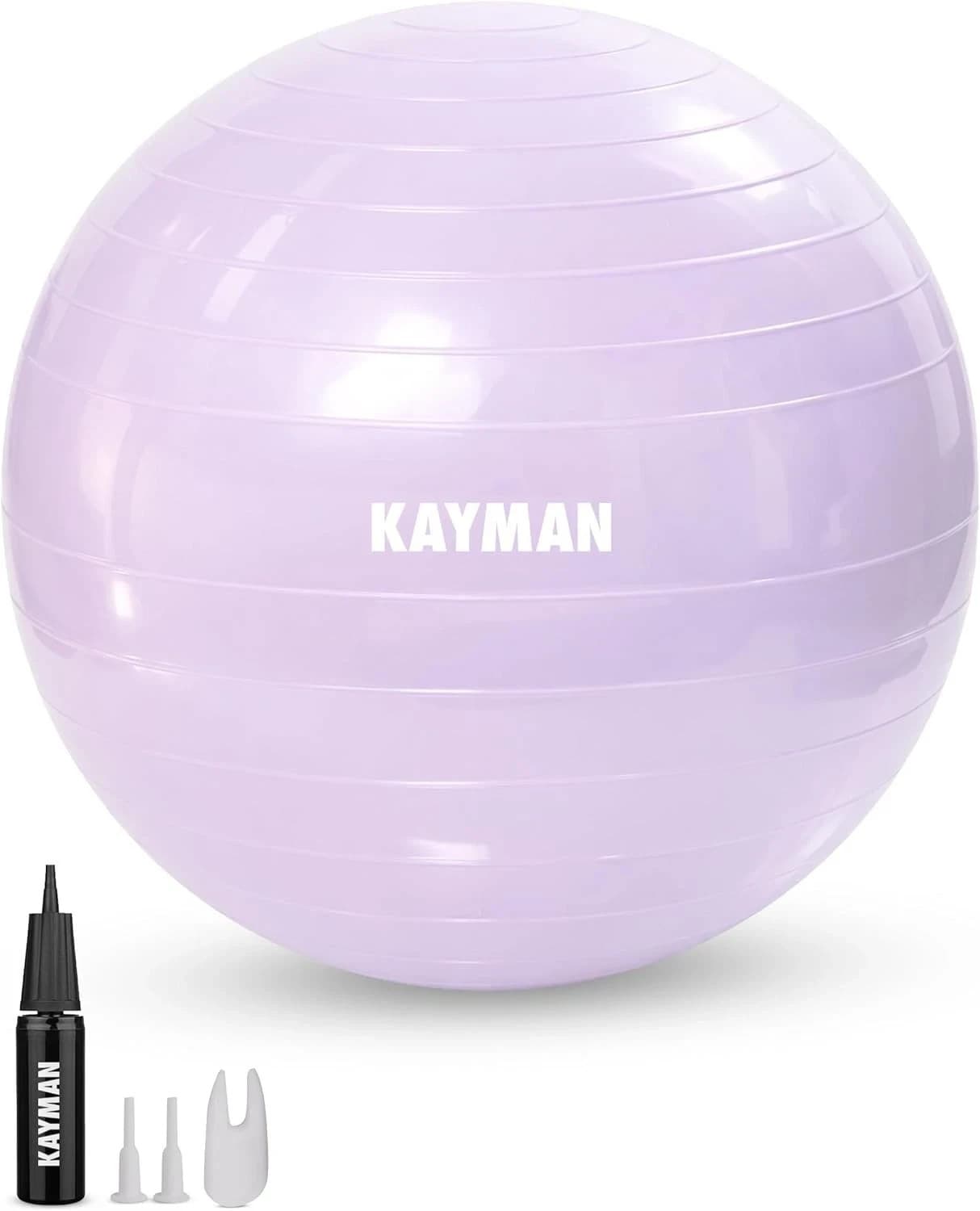 Gym Ball 75cm Purple Exercise Fitness Yoga Fitness Pregnancy Pilates