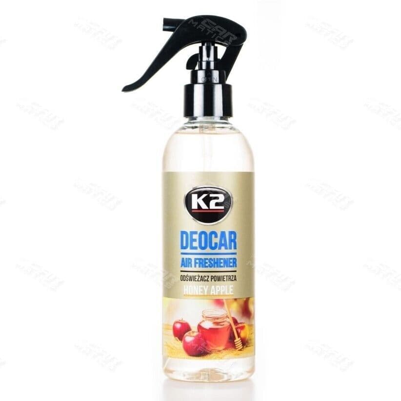 K2 DEOCAR HONEY APPLE Car Air Freshener Spray Valet Interior Home Office - 250ml