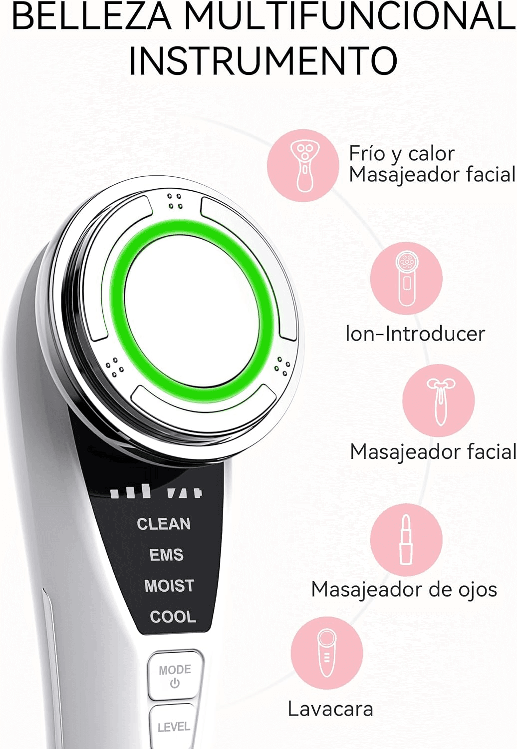 Facial Device| Upgrade Face Massager Deep Cleanser Makeup Remover with Cotton an view 2