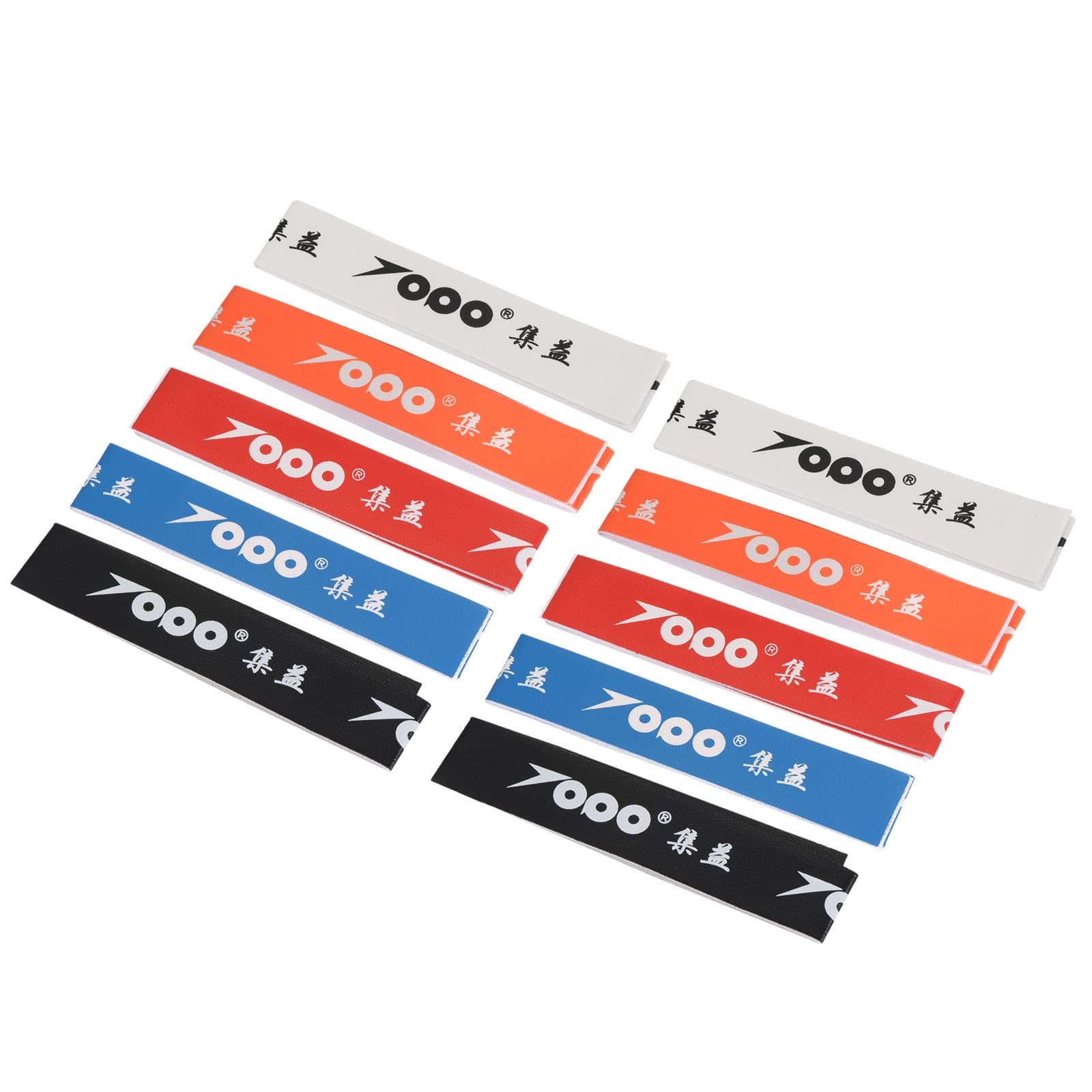 10Pcs 9.8\"x0.7\" Badminton Racket Head PU Protector Sticker Guard Tape| 5 Colors