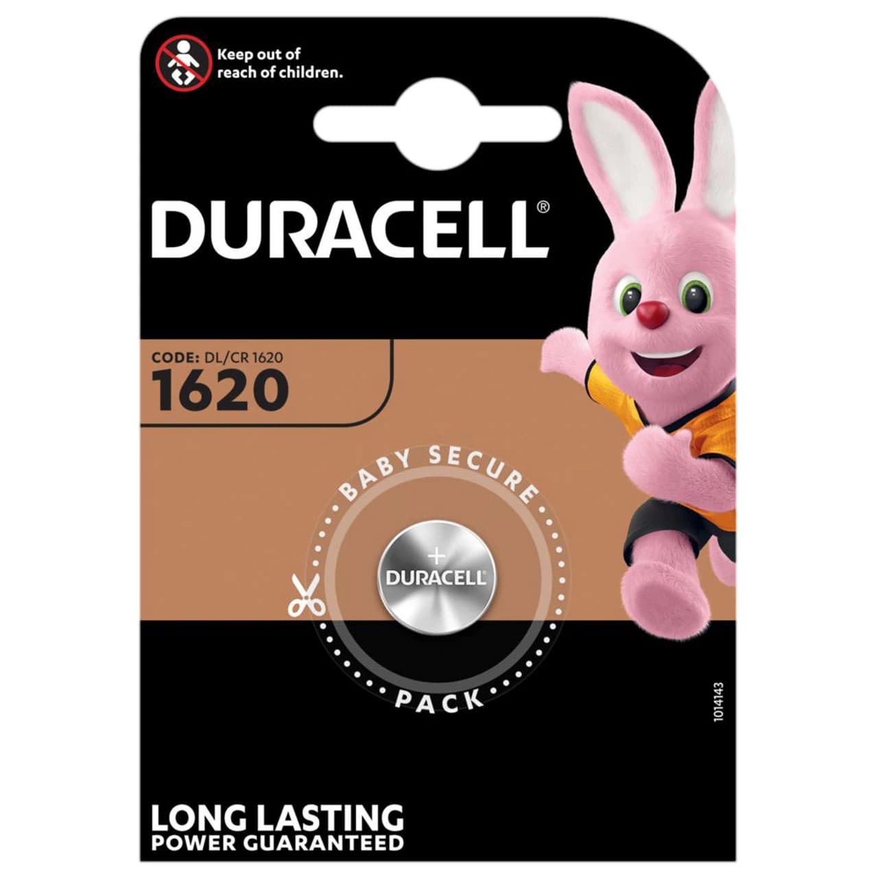 Duracell CR1620 Coin Cell Battery 3V Lithium DL1620 1620 BR1620 Longest Expiry