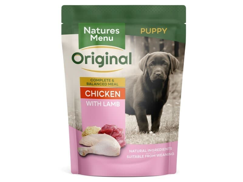 Natures Menu Wet Dog Food for Puppies - Chicken and Lamb with Rice 68% Real Meat