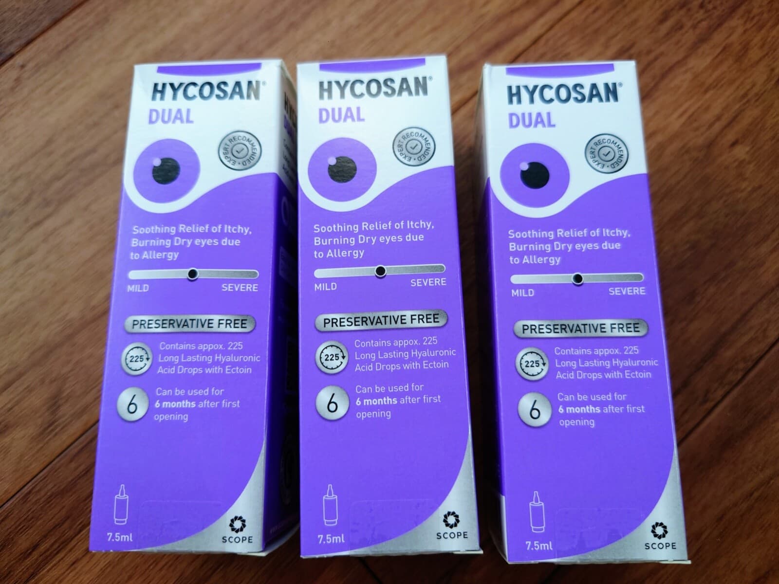 3x Hycosan Dual Eye Drops like hylo dual systane RECOMMNDED BY OPTICIANS RRP £38