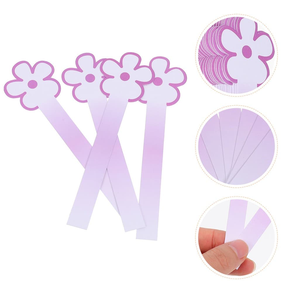 100Pcs Disposable Scent Testing Paper Flower Shape Aromatherapy Test Strips