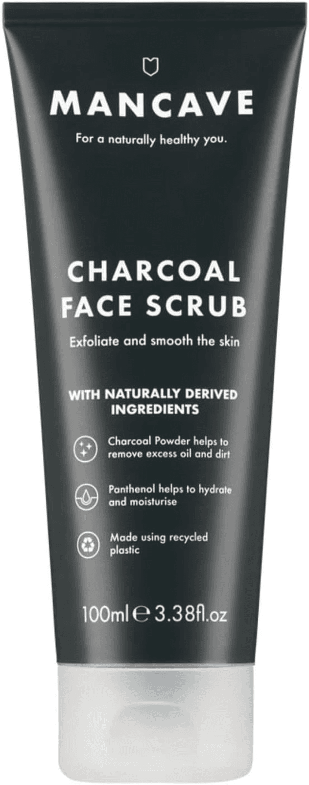 Mancave Charcoal Face Scrub 100Ml for Men| Exfoliate and Smooth Skin| Dermatlogica