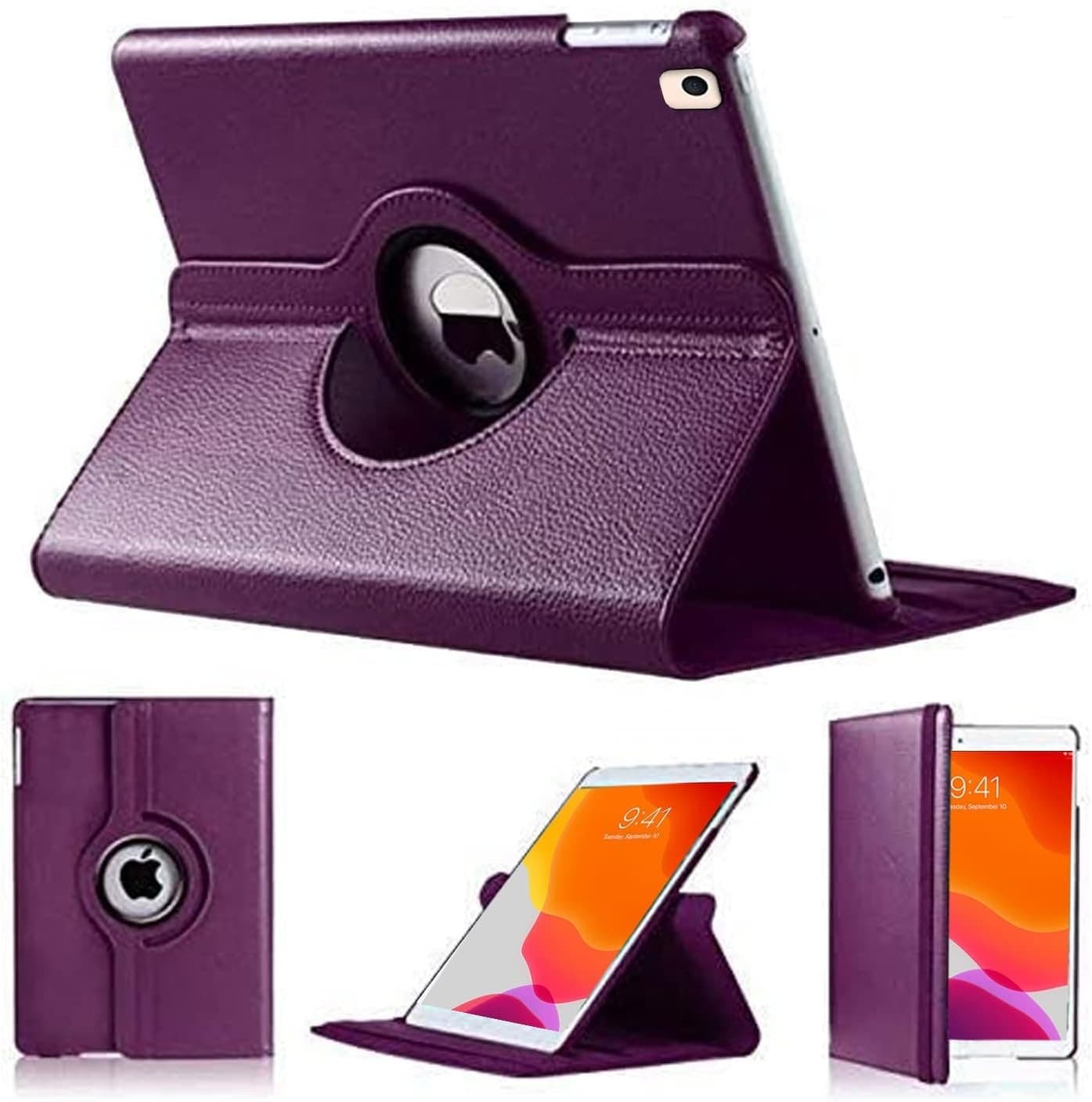 Case For Apple iPad 9th 8th 7th Generation 10.2 Leather 360 Rotating Stand Cover