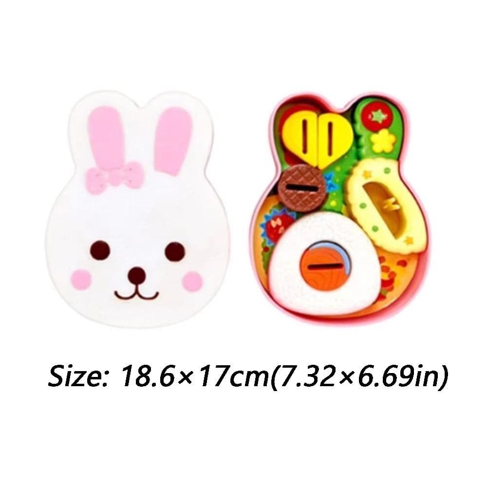 Portable Food Feeding Toy Meal Container Rabbit Lunch Box Toy  Kid Gift view 2