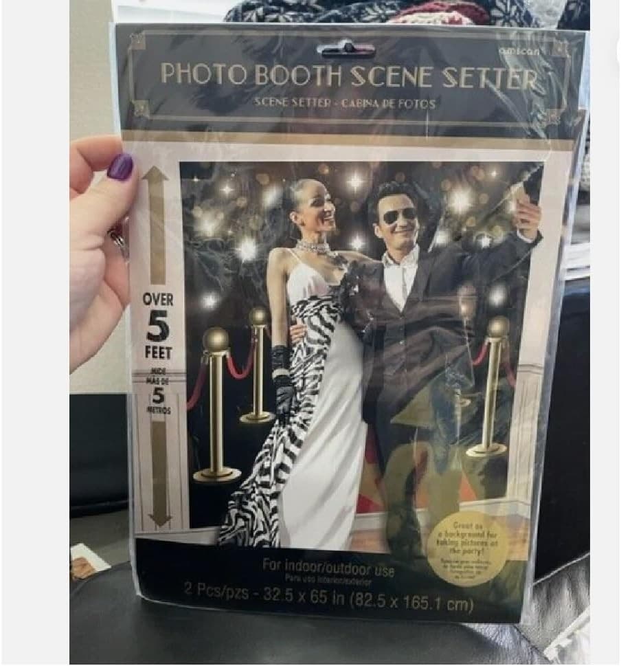 (PKT) Hollywood G&G Scene Setter 1.65m x 82.5cm (2 pc) - Glitz and Glam