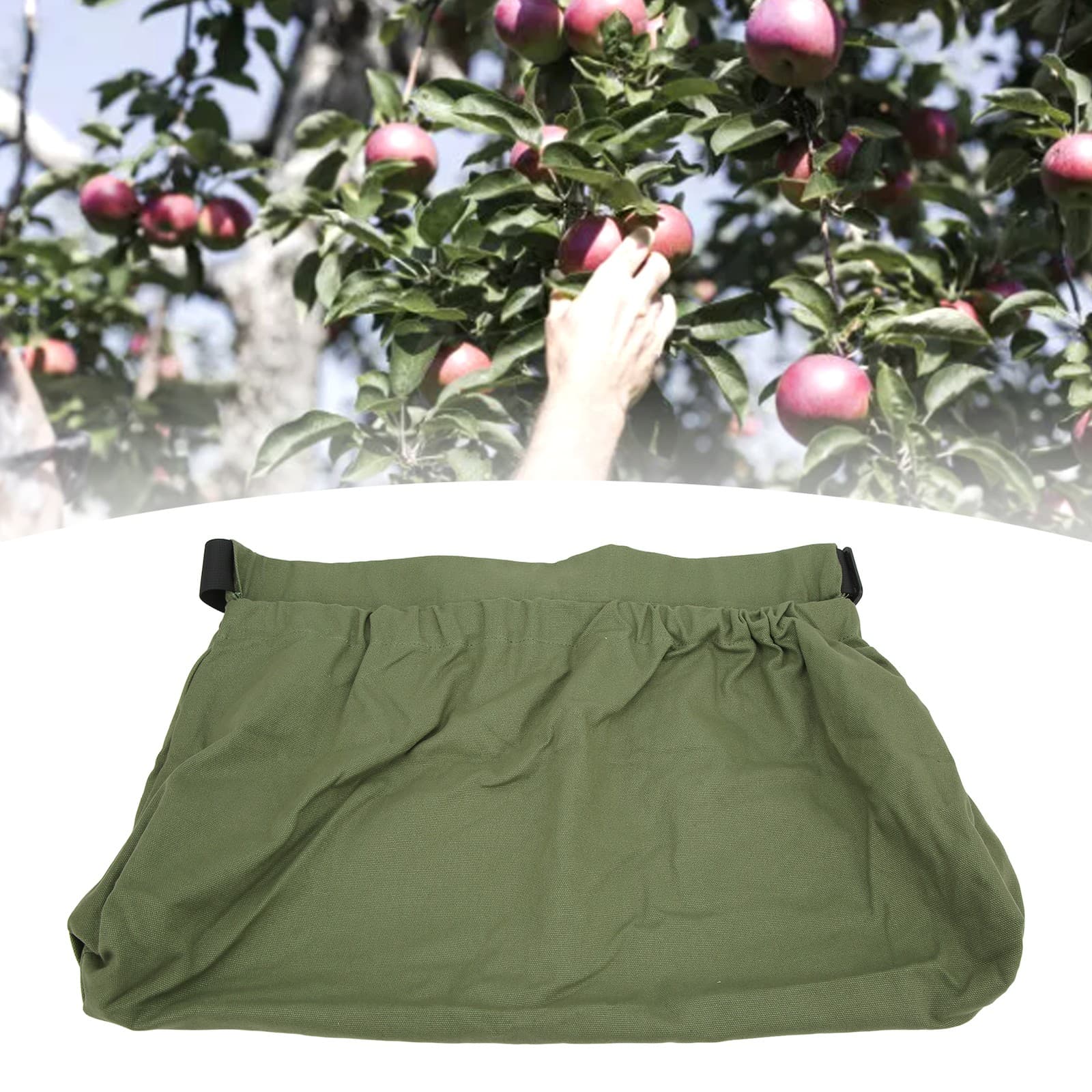 Picking Bag Waist Mounted Design Oxford Cloth Foldable Washable Reusable Frui UK view 2