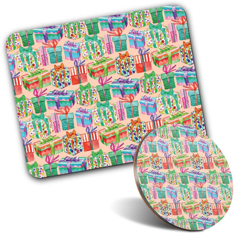 1 Mouse Mat and 1 Round Coaster Presents Girls Kids Party Birthday #170792
