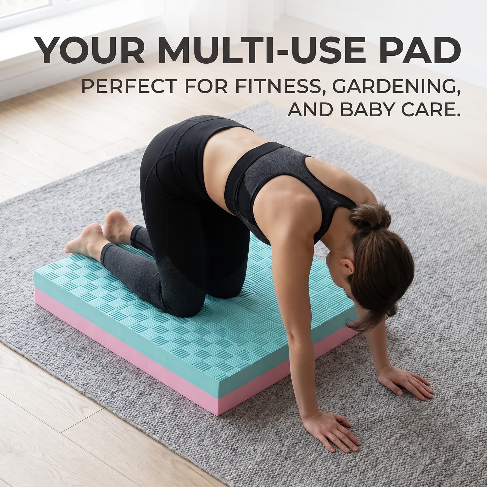 Gym Kneeling Pad for Ab Wheel and Plank Exercises - for Core Training | for