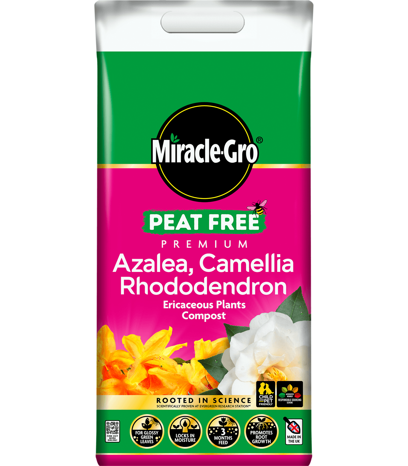 Miracle Gro Peat Free Premium Azalea| Camellia and Rhododendron Ericaceous Compost