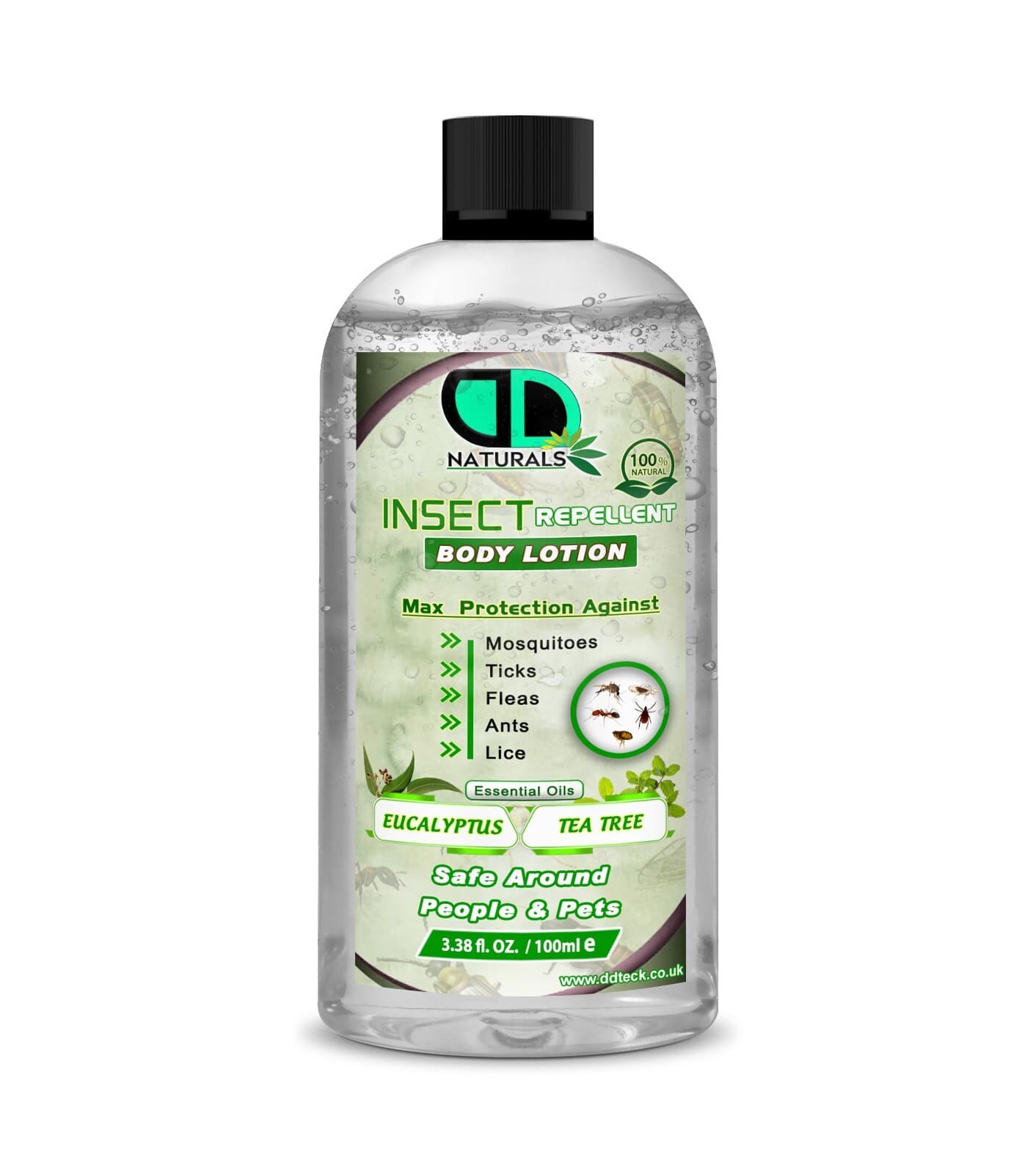 Insect Repellent Body Lotion - Eucalyptus and Tea Tree | Gentle and Safe Formula