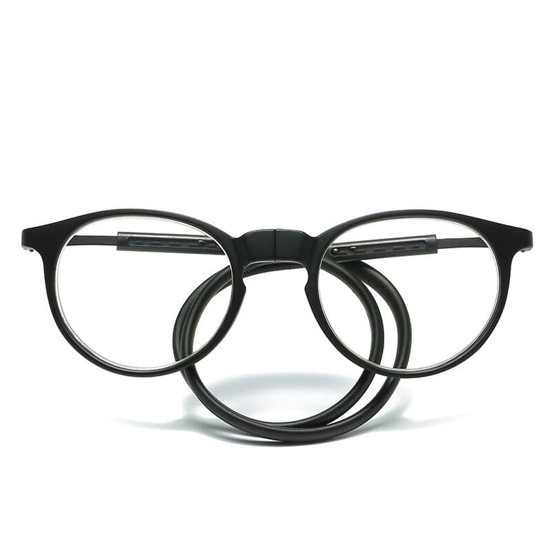 Magnetic Click Connect Circle Reading Glasses Reader Folding Neck Hang Soft Rope