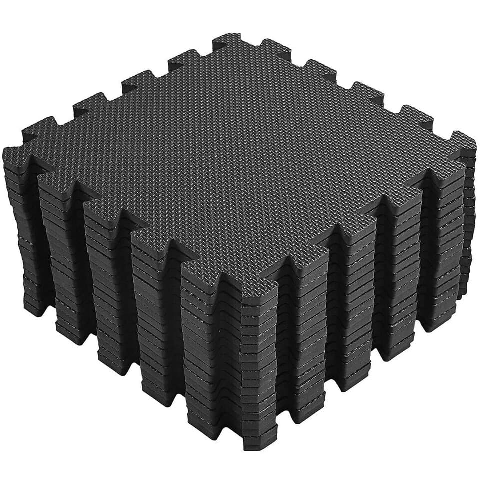 Yoga Eva Mat 9Pcs Extra Thick Floor Interlocking Soft Foam Gym Kids Play Tiles