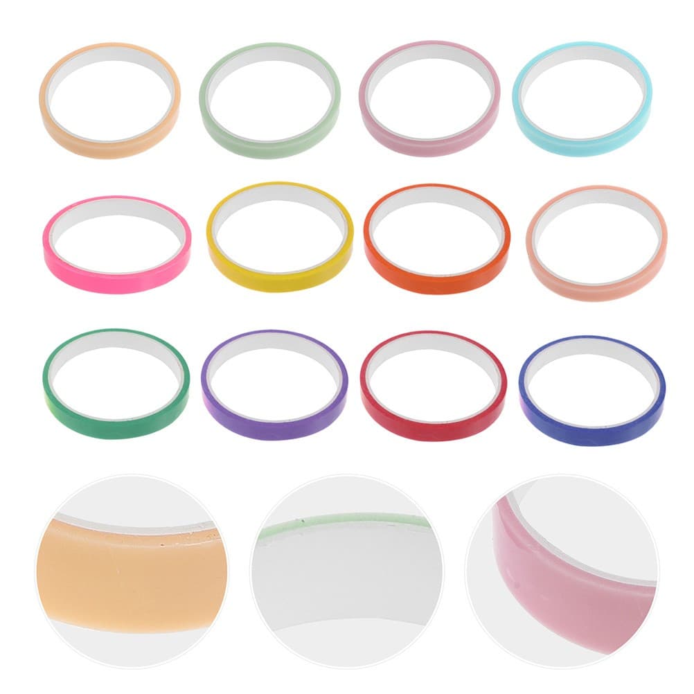12 Rolls Ball Tape Convenient Colored Sticky Balls Adhesive Rolling