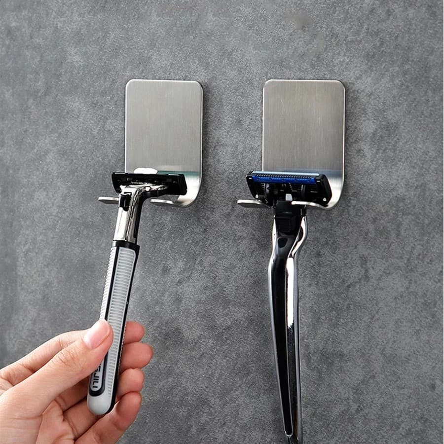 Shaving Razor Holder 304 Stainless Steel Bathroom Hook Organizer