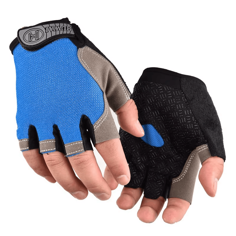 Men Cycling Bicycle Gloves Half Finger Gym Gloves Women Mitten Breathable Anti-S