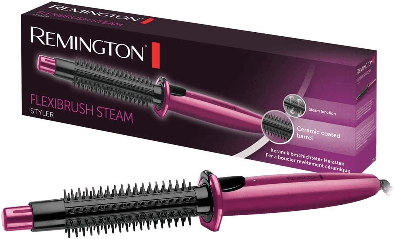 Remington Flexibrush Steam Hair Styler for Short or Long Hair (Creates Waves| Cu