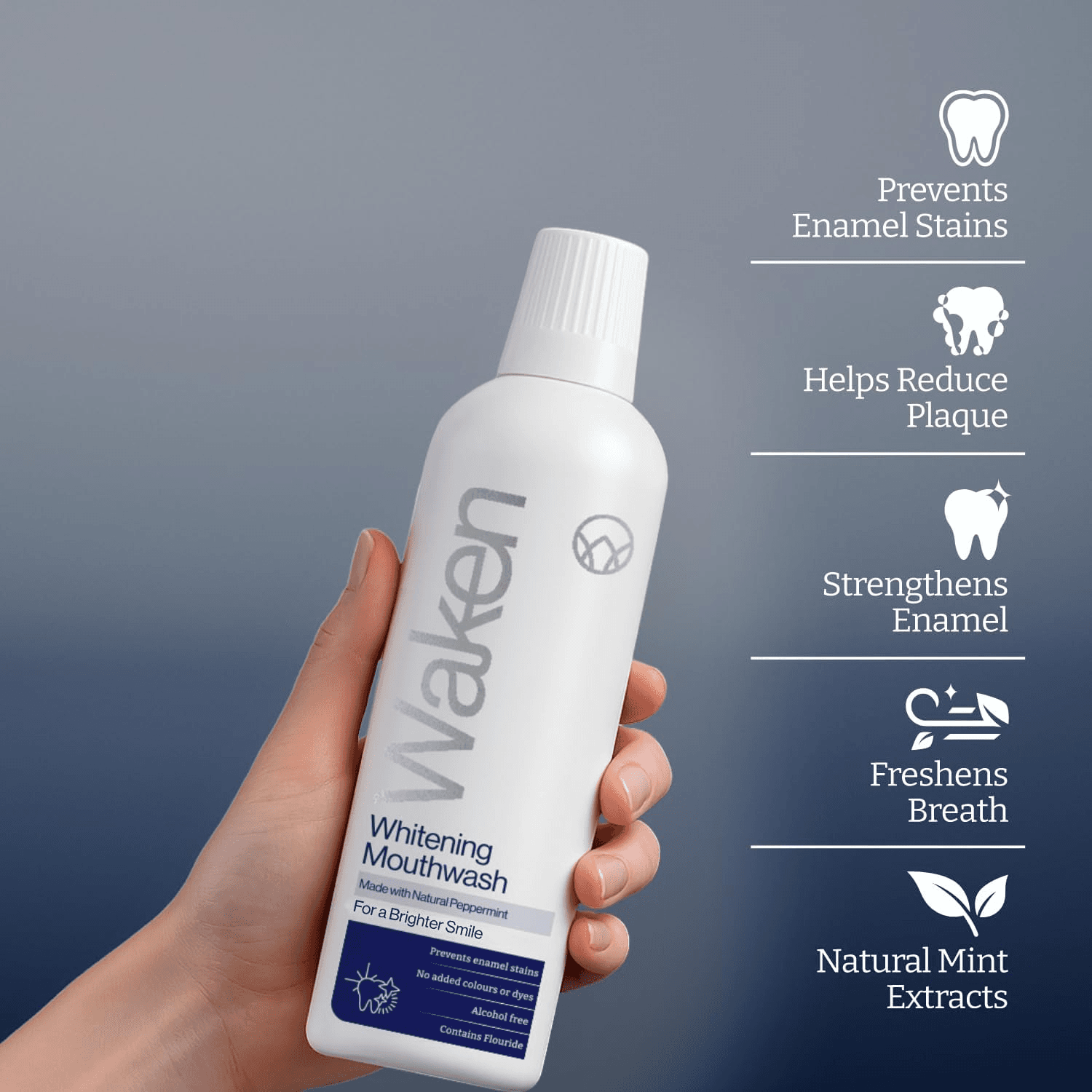 Whitening Mouthwash| Clinically Tested Whitening Formula for a Brighter Smile| P view 2