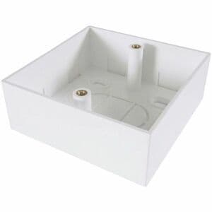 Group Gear Connektgear Mounting Box for Faceplate White 1