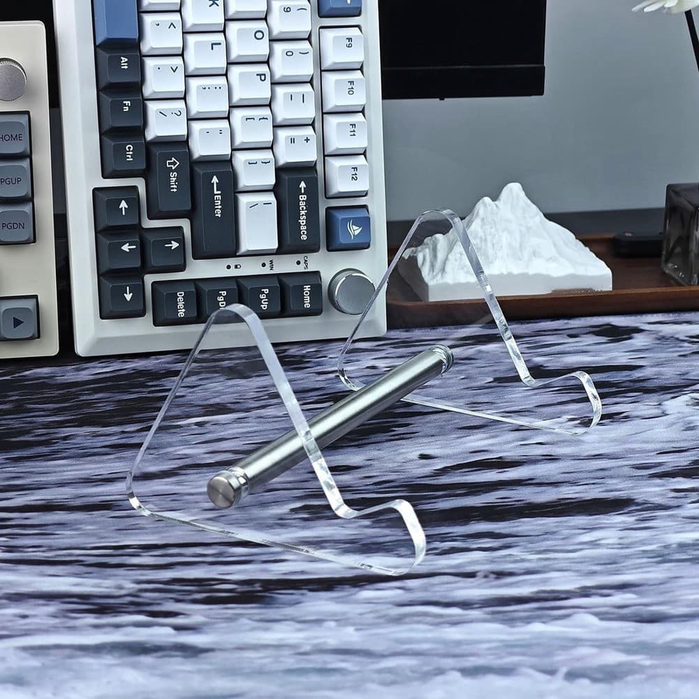 Keyboard Display Stand| 1 Tier Transparent Acrylic Keyboard Stand K7F68385 view 2
