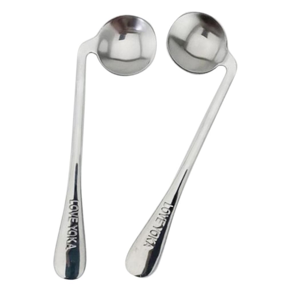 2pcs Adaptive Utensils Curved Spoons Set For Elder