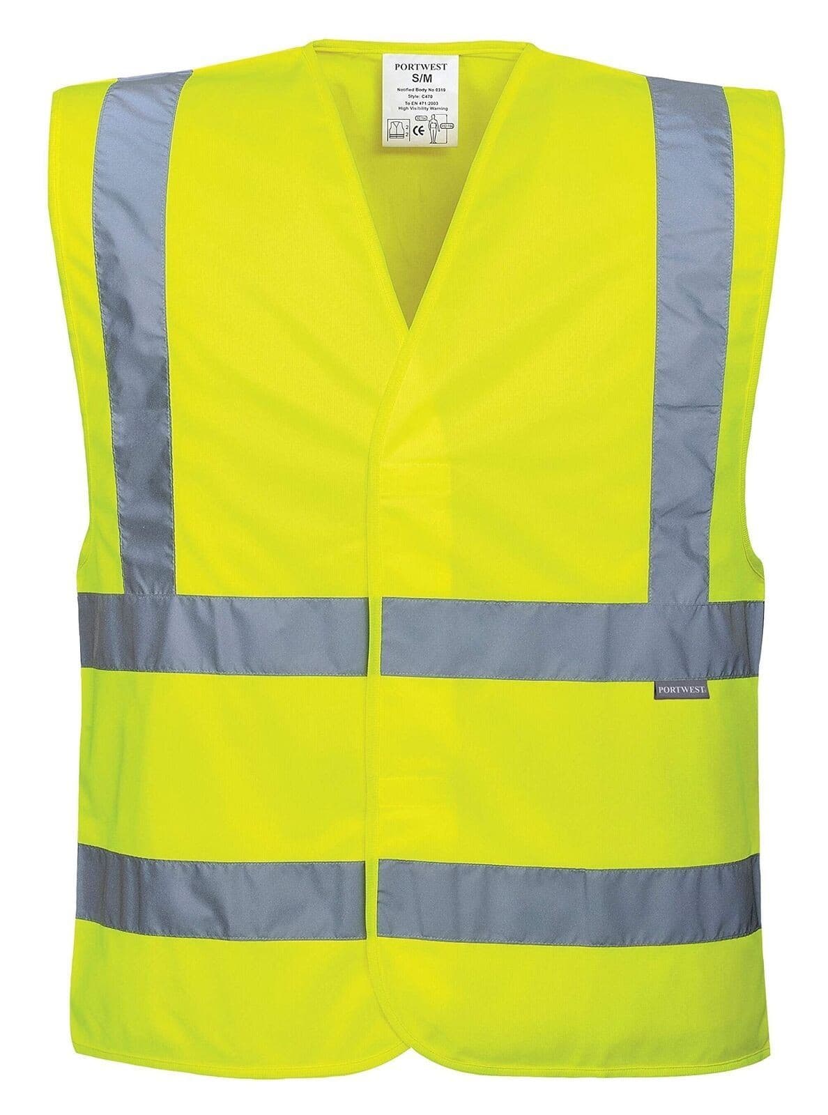 Portwest Hi-Vis Vest - Yellow - Xx Large/Xxx Large view 2