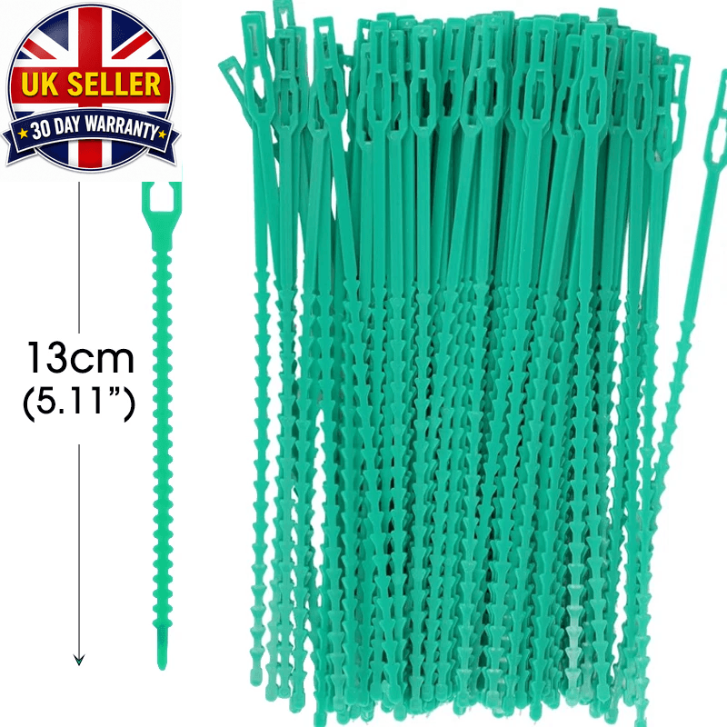 10/600Pcs Reusable Plant Fixed Zip Ties Adjustable Self-Locking Tie for Garden T