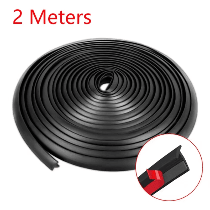 Car Rubber Seal Strip for Fender Flare Arch Small Slanted T-Type Seal Edge Gap S