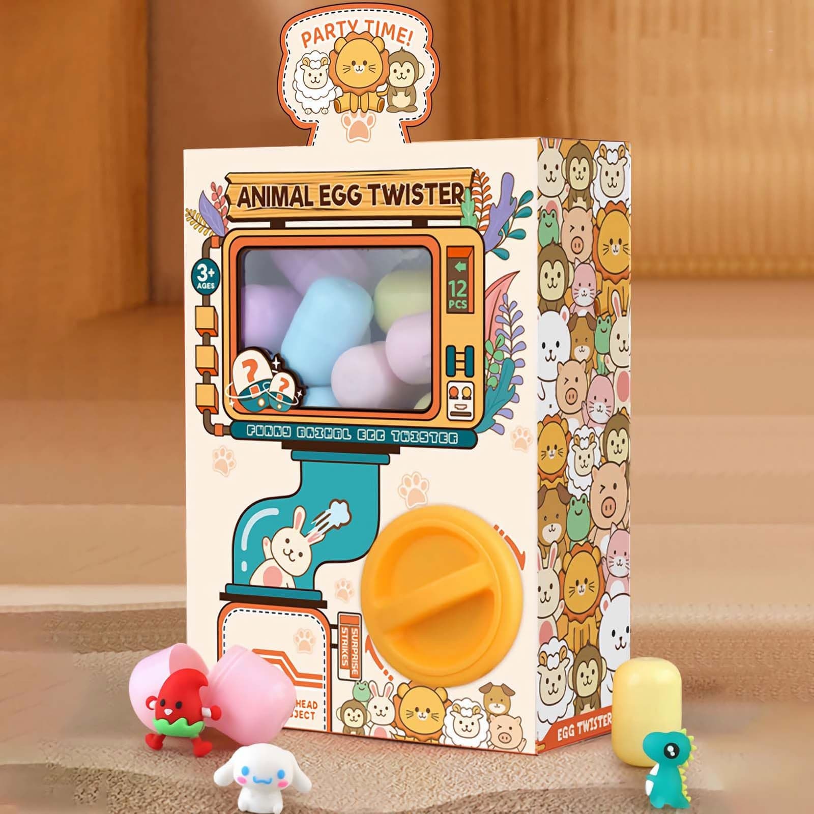 Lalvilaiy Mini Vending Machine Kids Toys Claw Machine Dragon Egg Twist