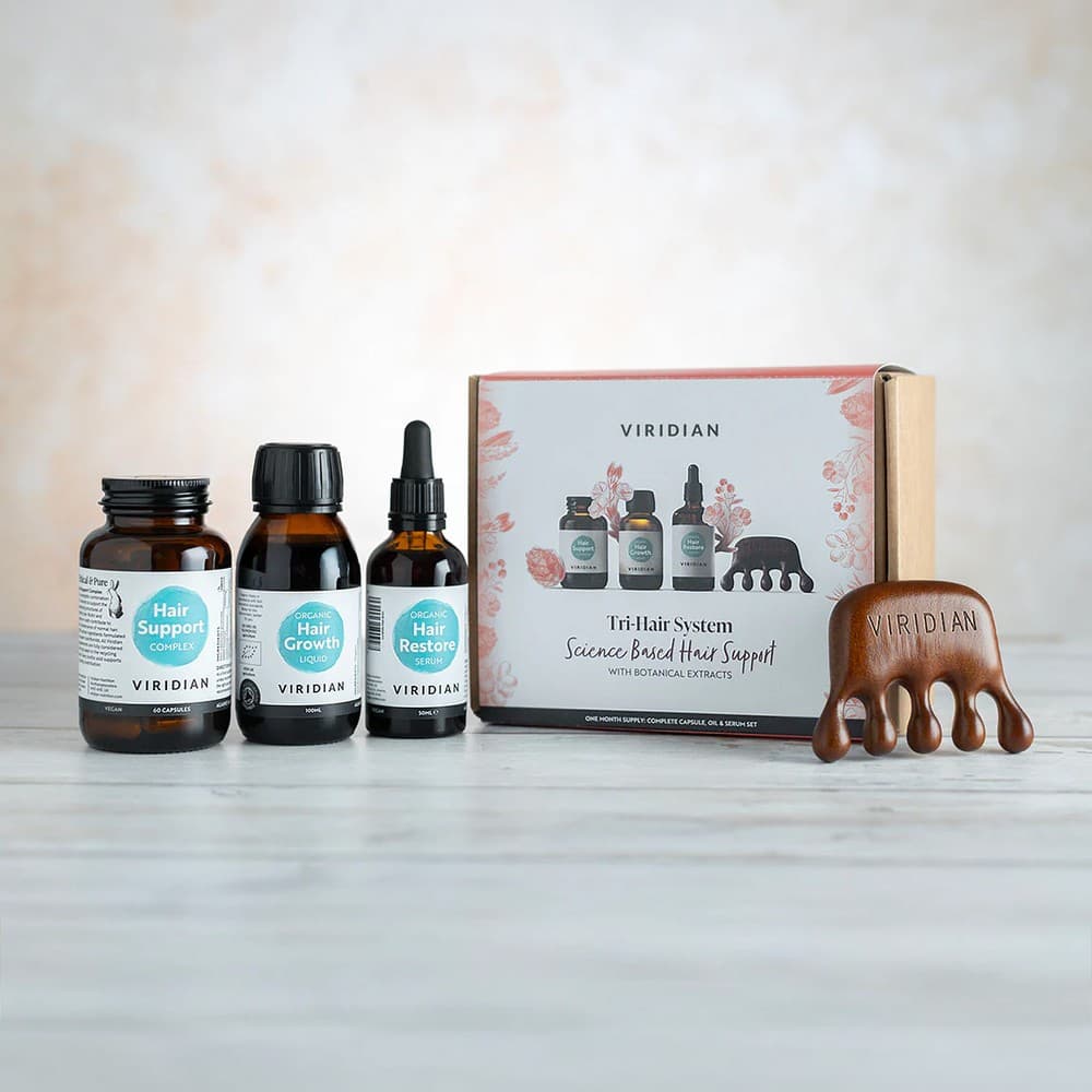 Viridian Tri-Hair System Complete One Month Hair Growth Support Set