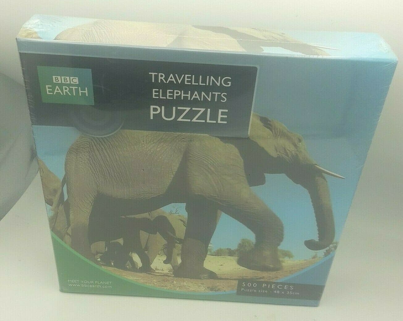 BBC Earth Puzzle Travelling Elephants 500 Piece Jigsaw  New Sealed