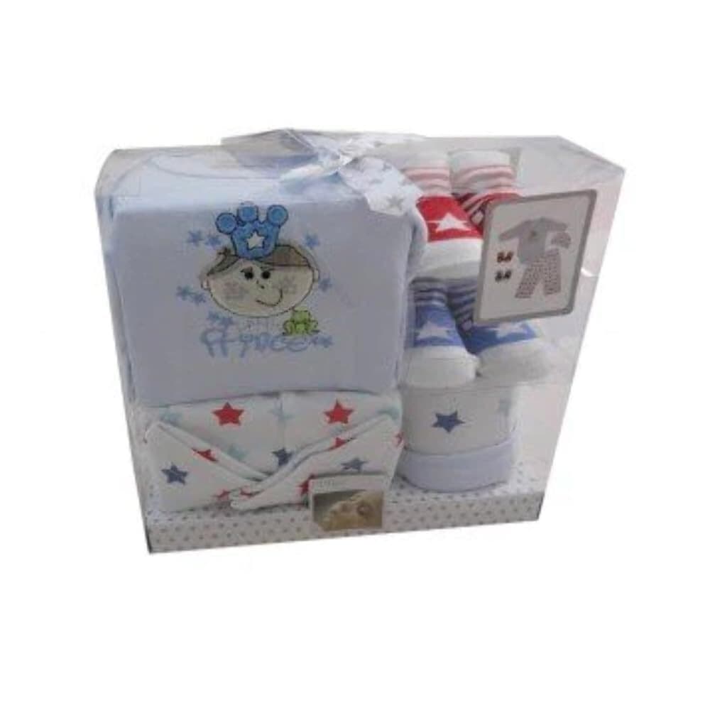 Babies' 5 piece Gift Set \"Little Prince\" 0-3 mths. Also comes in \"Little Princes