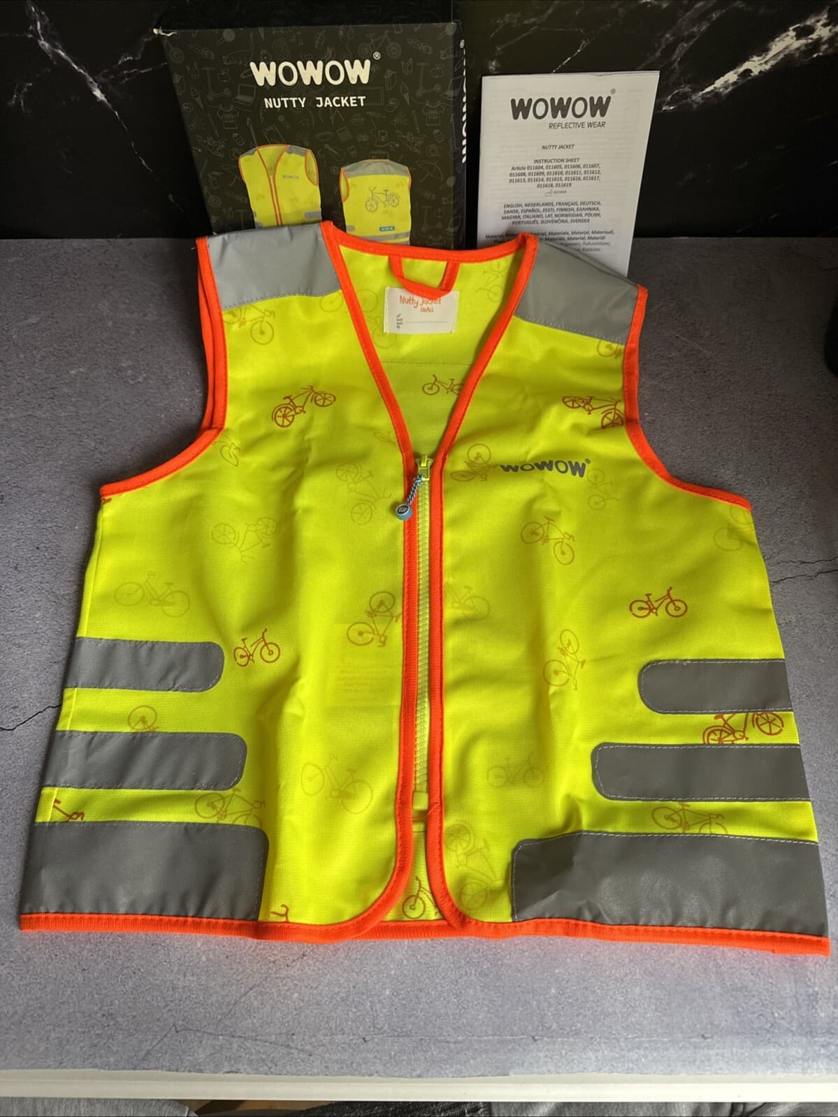 Wowow Nutty Jacket Yellow Hi-Viz Vest/Waistcoat - Small