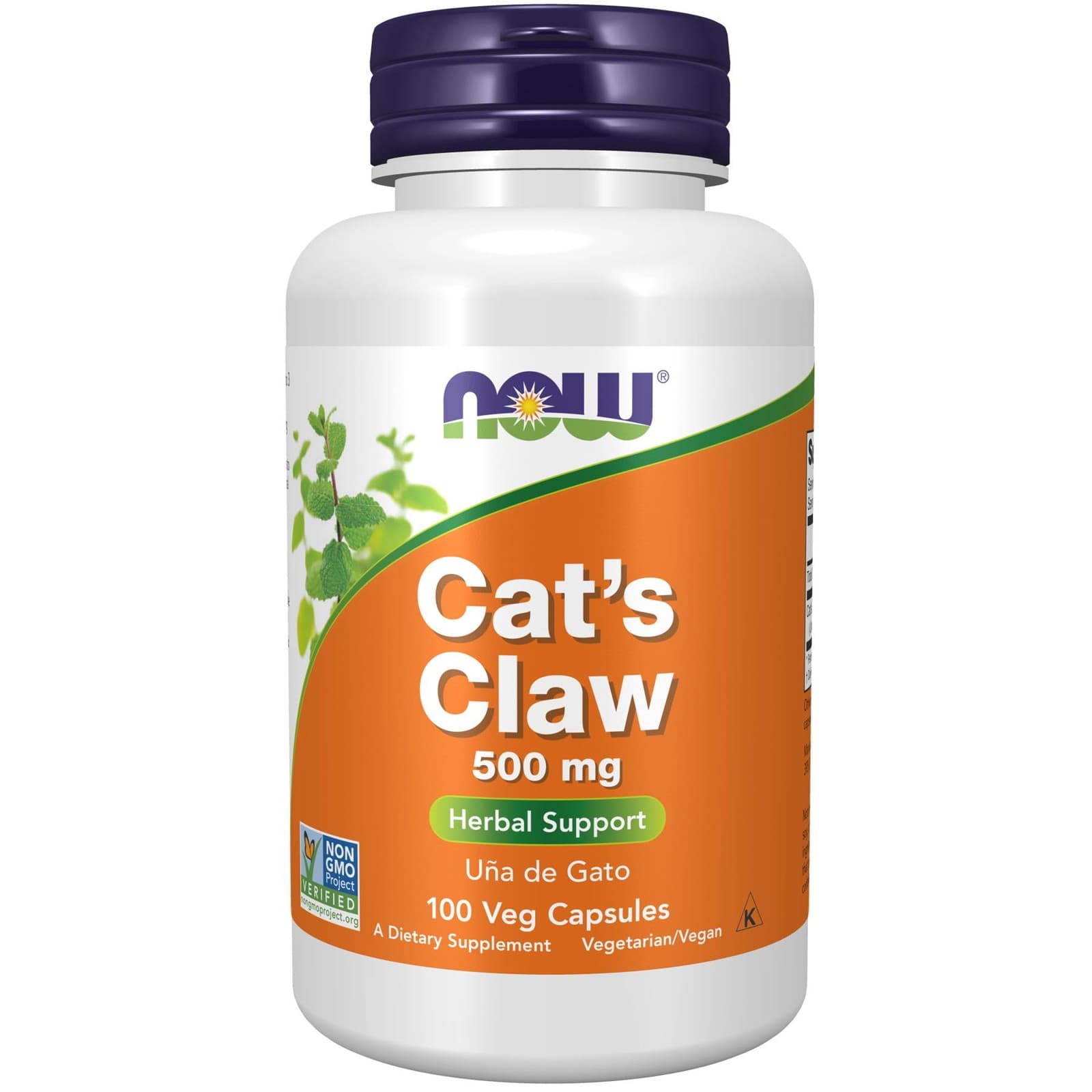 NOW Foods Cat's Claw 500mg 100 Veg Capsules| Immune System| Joint Support