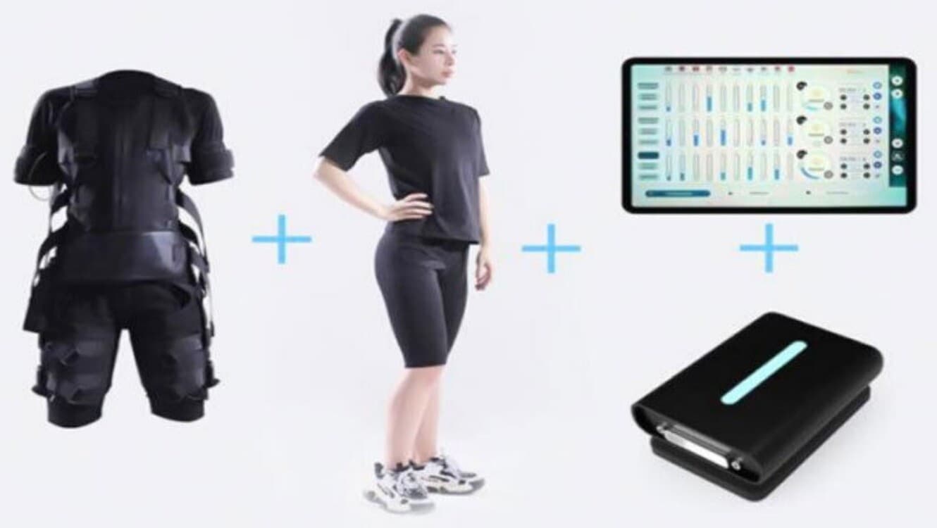 EMS Improve Abdomen Muscle Strength Training Fitness Suit for Gym