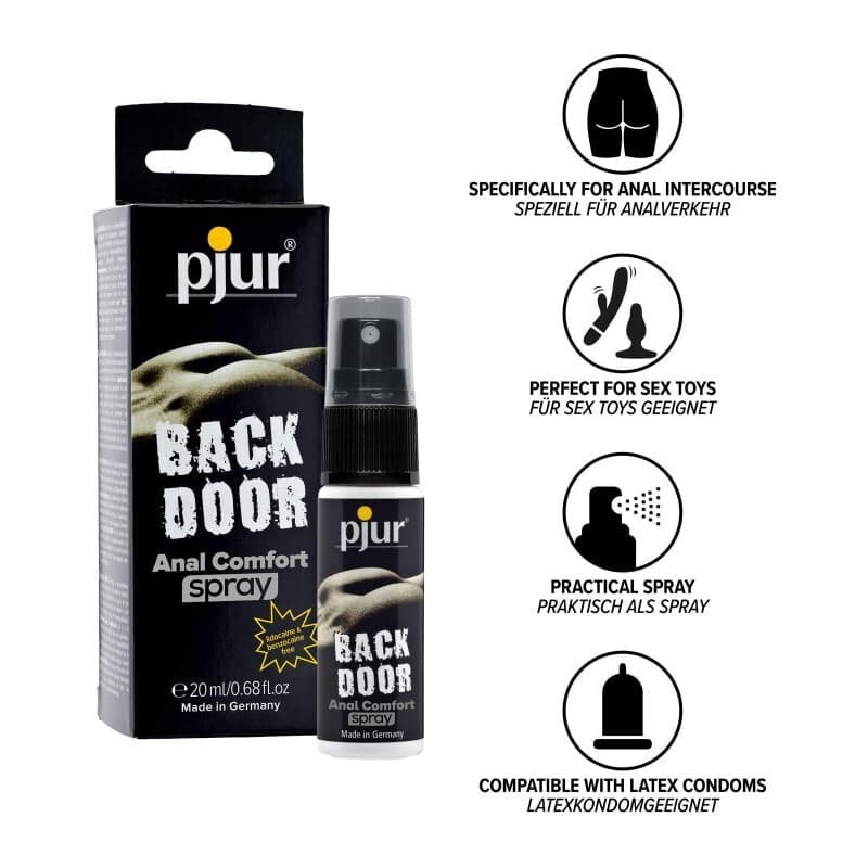 Pjur Back Door Anal Comfort Desensitizing Spray Numbing Relax Travel Size 20ml view 2