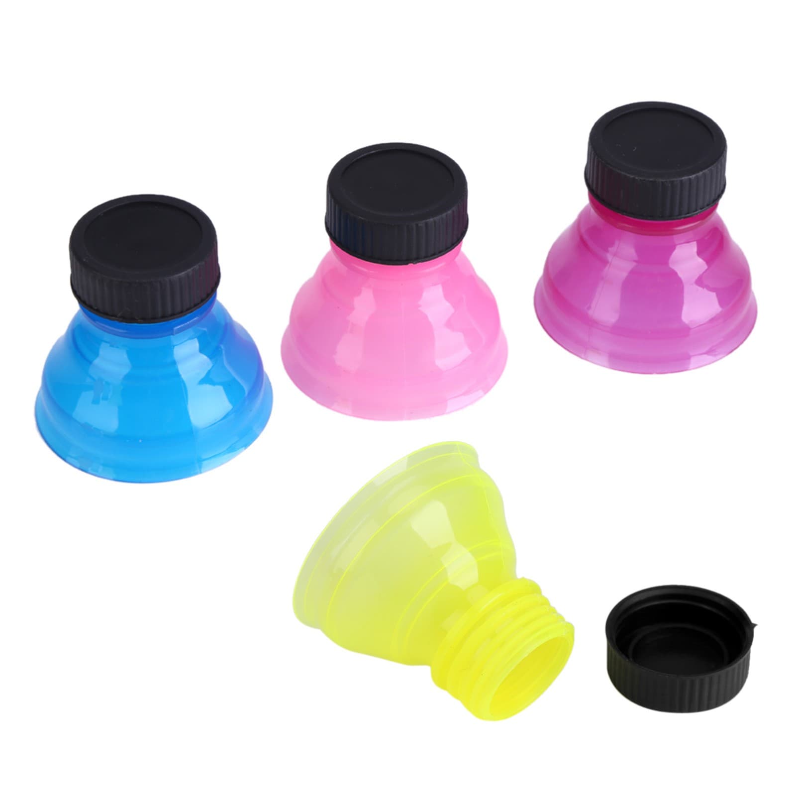 6Pcs Colorful Drink Lids Reusable Useful Snap On Pop Can Bottle Caps For Cool view 2