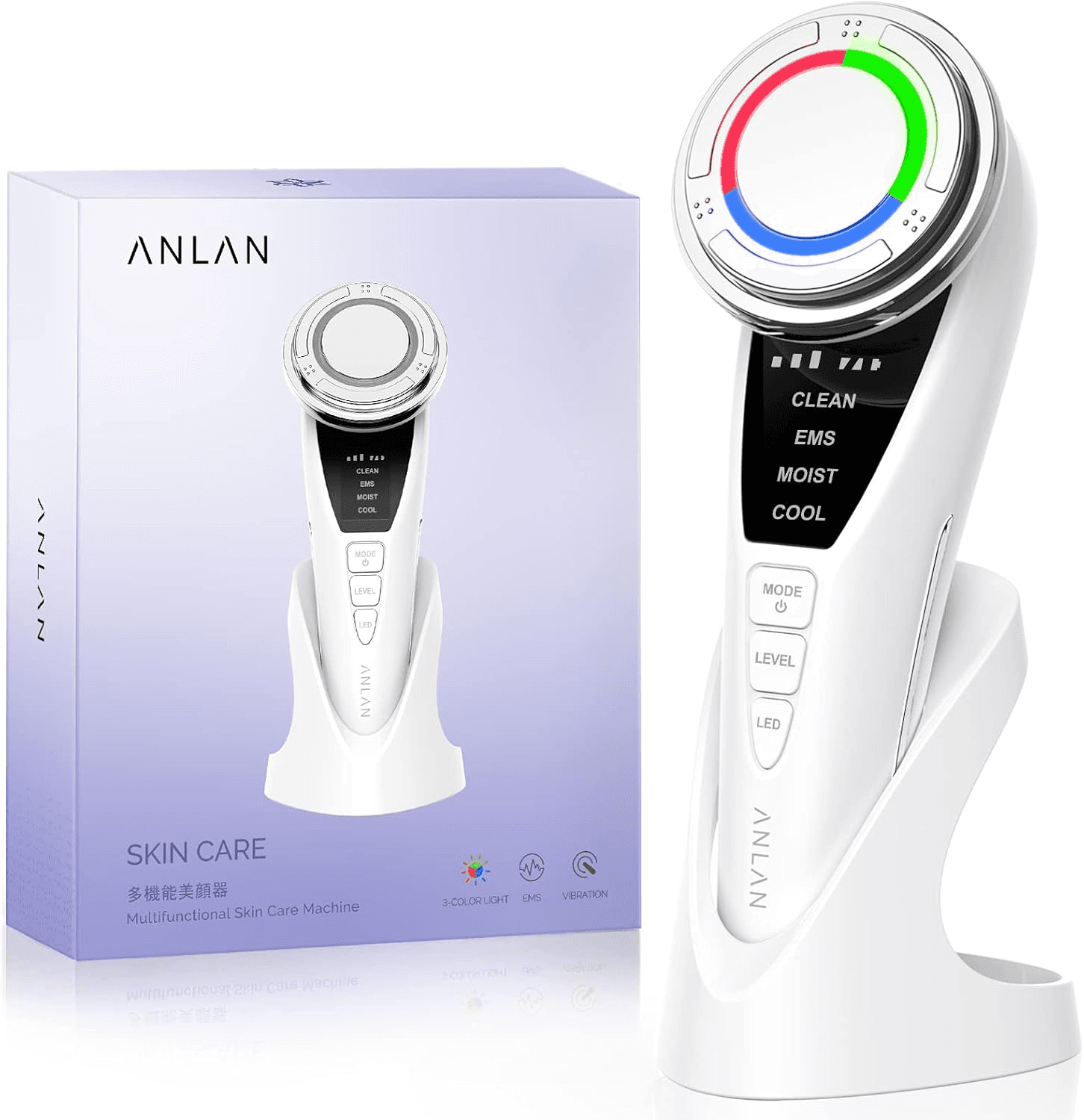 Facial Device| Upgrade Face Massager Deep Cleanser Makeup Remover with Cotton an