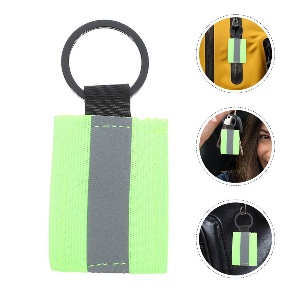 6 Pcs Keychain Pendants Reflectors Reflective Backpack Accessory